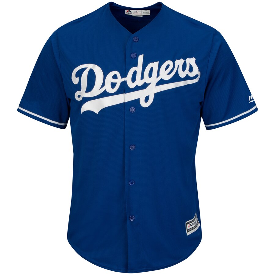 Alternative view of Corey Seager Los Angeles Dodgers Majestic Big And Tall Alternate Cool Base Replica Player Jersey - Royal