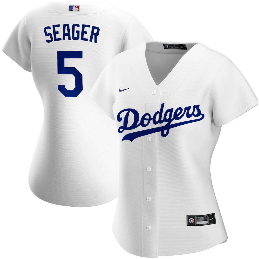 Corey Seager Los Angeles Dodgers Women's Home 2020 Replica Player Jersey ÃƒÂ¢Ã¢â€šÂ¬Ã¢â‚¬Å“ White