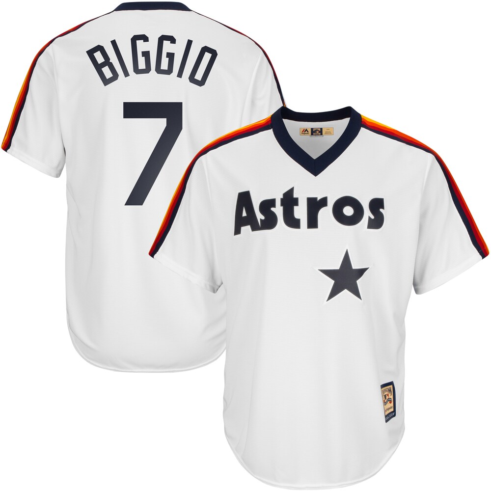 Craig Biggio Houston Astros Majestic Home Big & Tall Cooperstown Cool Base Player Jersey - White