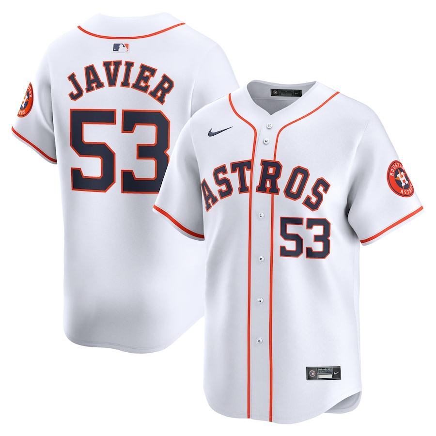 Cristian Javier 53 Houston Astros Home Limited Player Men Jersey - White