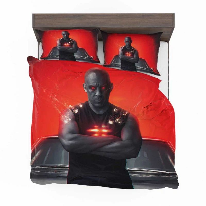 Alternative view of Crossover Movie Vin Diesel Bedding Set - Custom Bedding Set