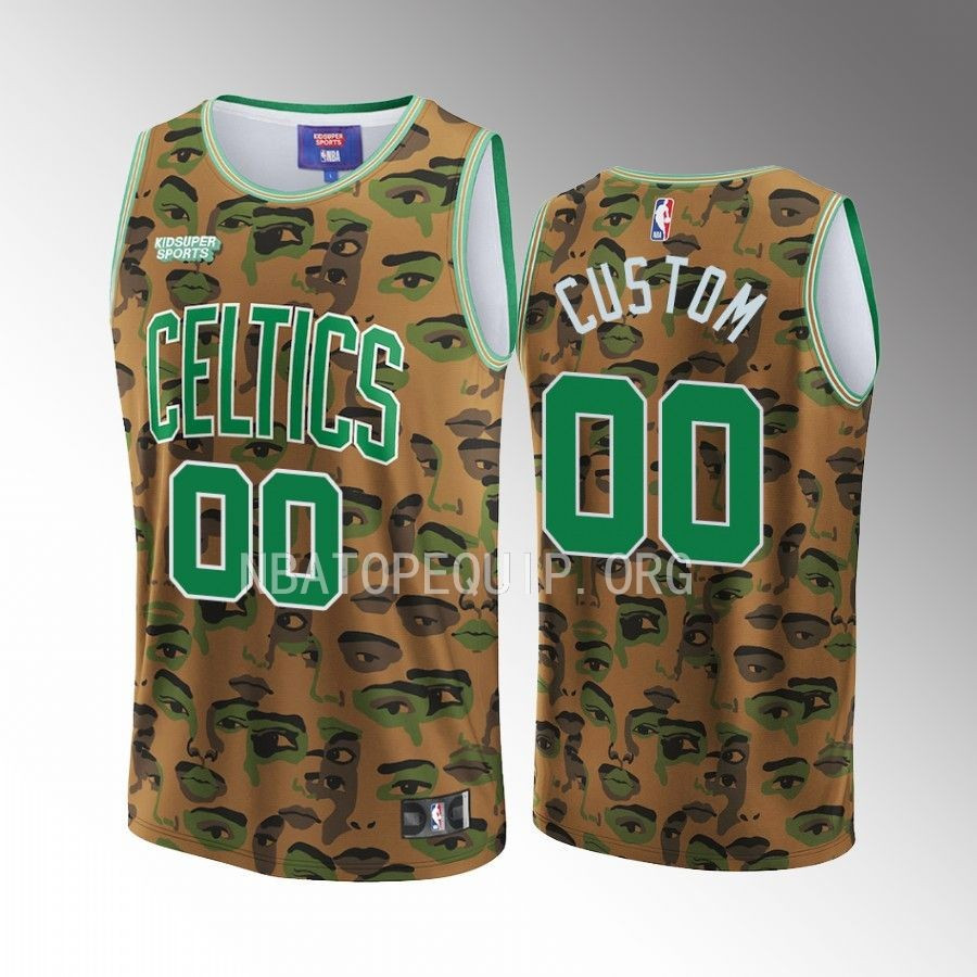 Custom Boston Celtics NBA & KidSuper Studios Unisex Hometown Jersey - JS774