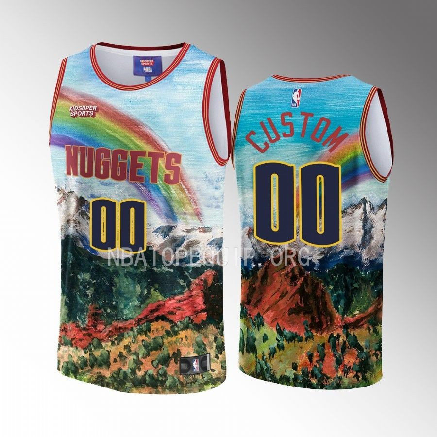 Custom Denver Nuggets NBA & KidSuper Studios Unisex Hometown Jersey - JS128 