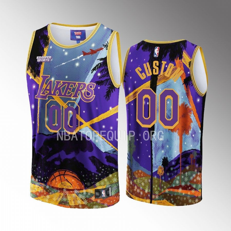 Custom Los Angeles Lakers NBA & KidSuper Studios Unisex Hometown Jersey - JS927 