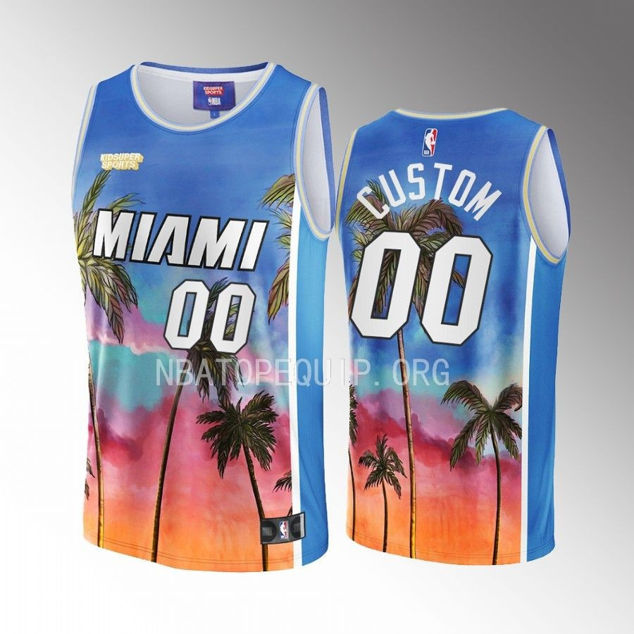Custom Miami Heat NBA & KidSuper Studios Unisex Hometown Jersey - JS866 