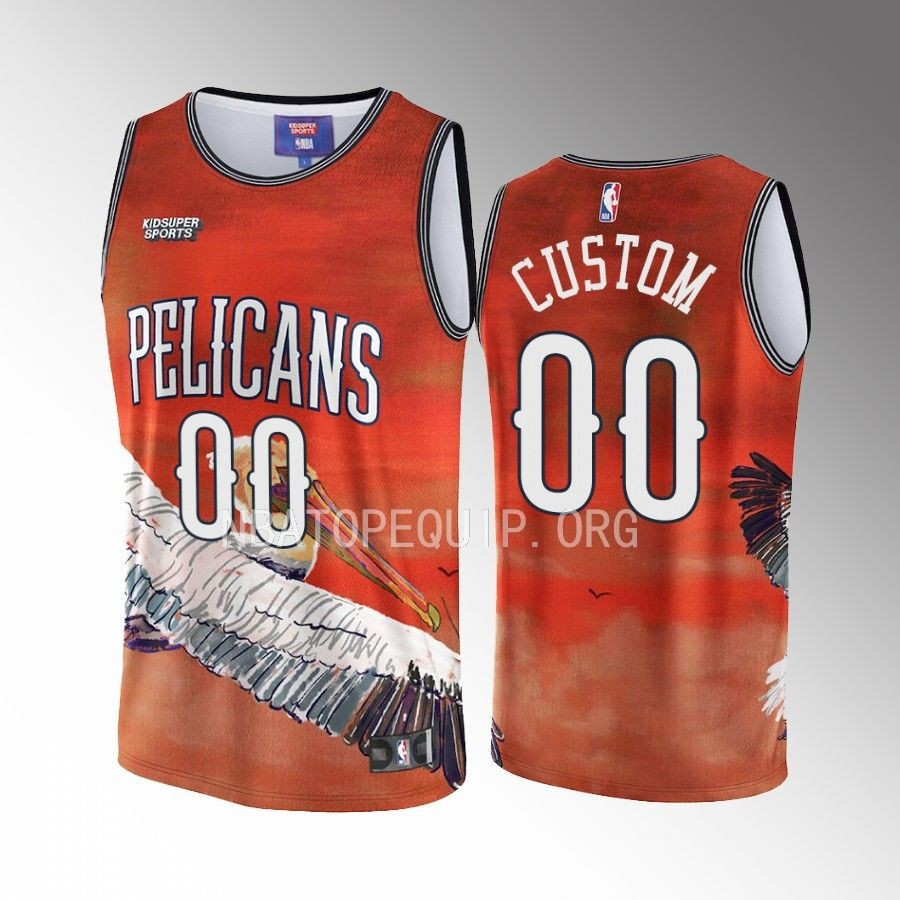 Custom New Orleans Pelicans NBA & KidSuper Studios Unisex Hometown Jersey - JS607 