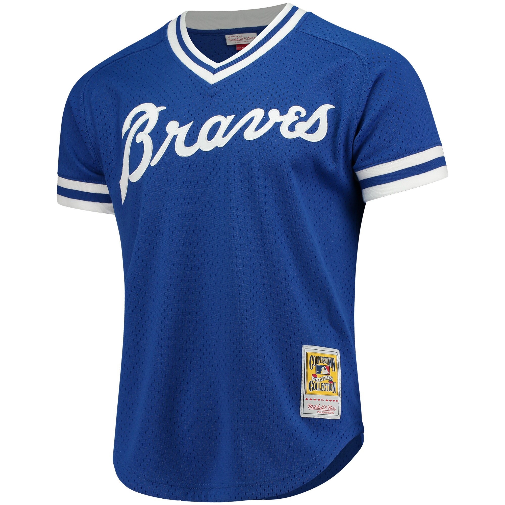 Alternative view of Dale Murphy Atlanta Braves Mitchell & Ness Cooperstown Mesh Batting Practice Jersey - Royal