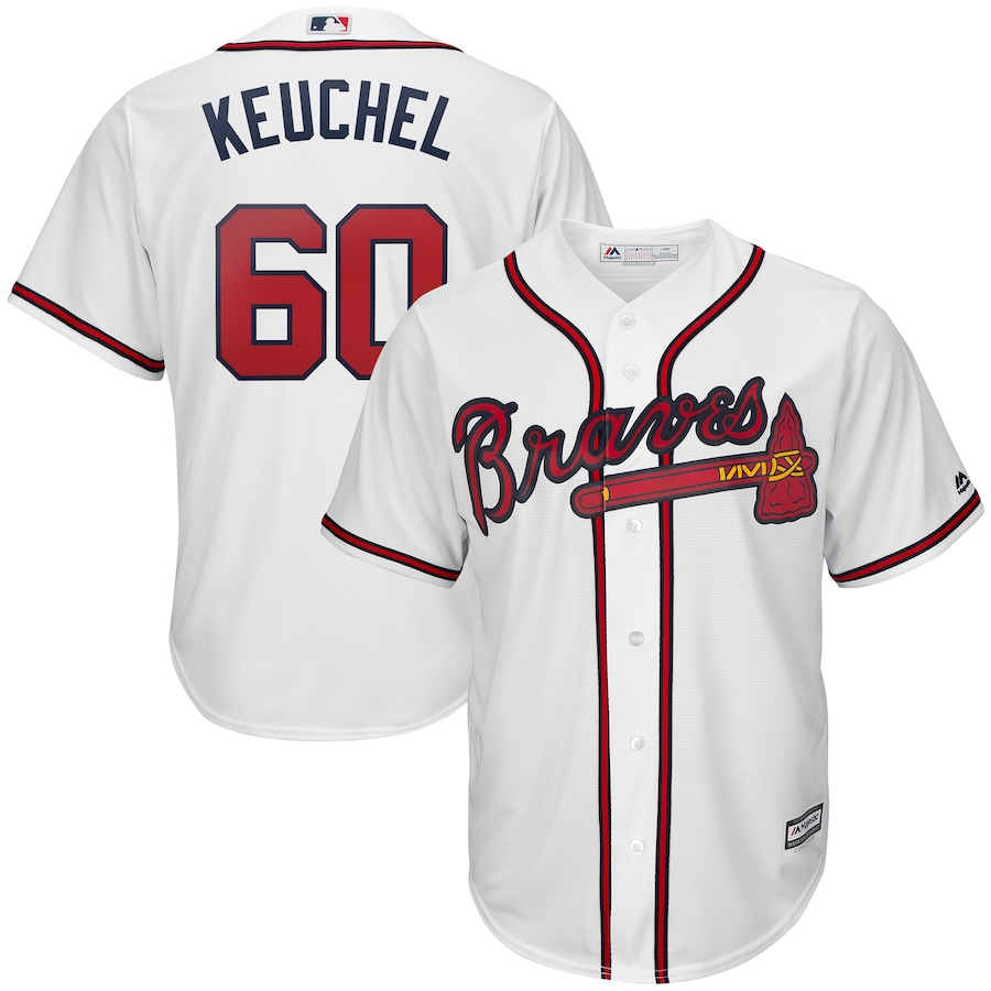 Dallas Keuchel Atlanta Braves Majestic Home Official Cool Base Player Jersey - White