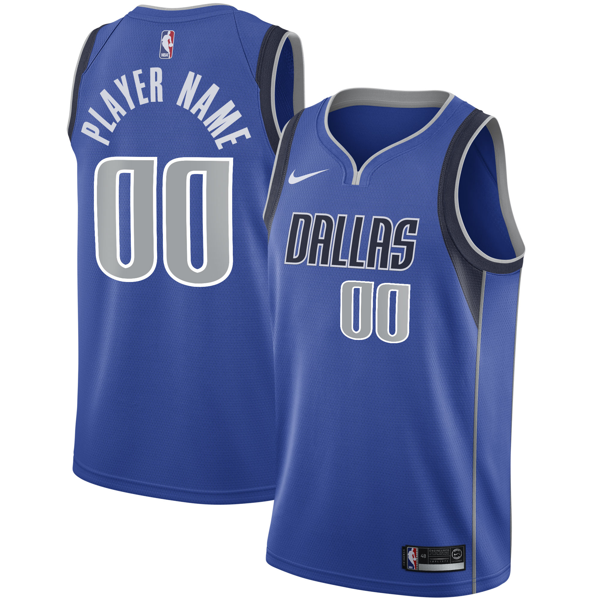 Dallas Mavericks 2020/21 Swingman Custom Jersey - Icon Edition - Blue