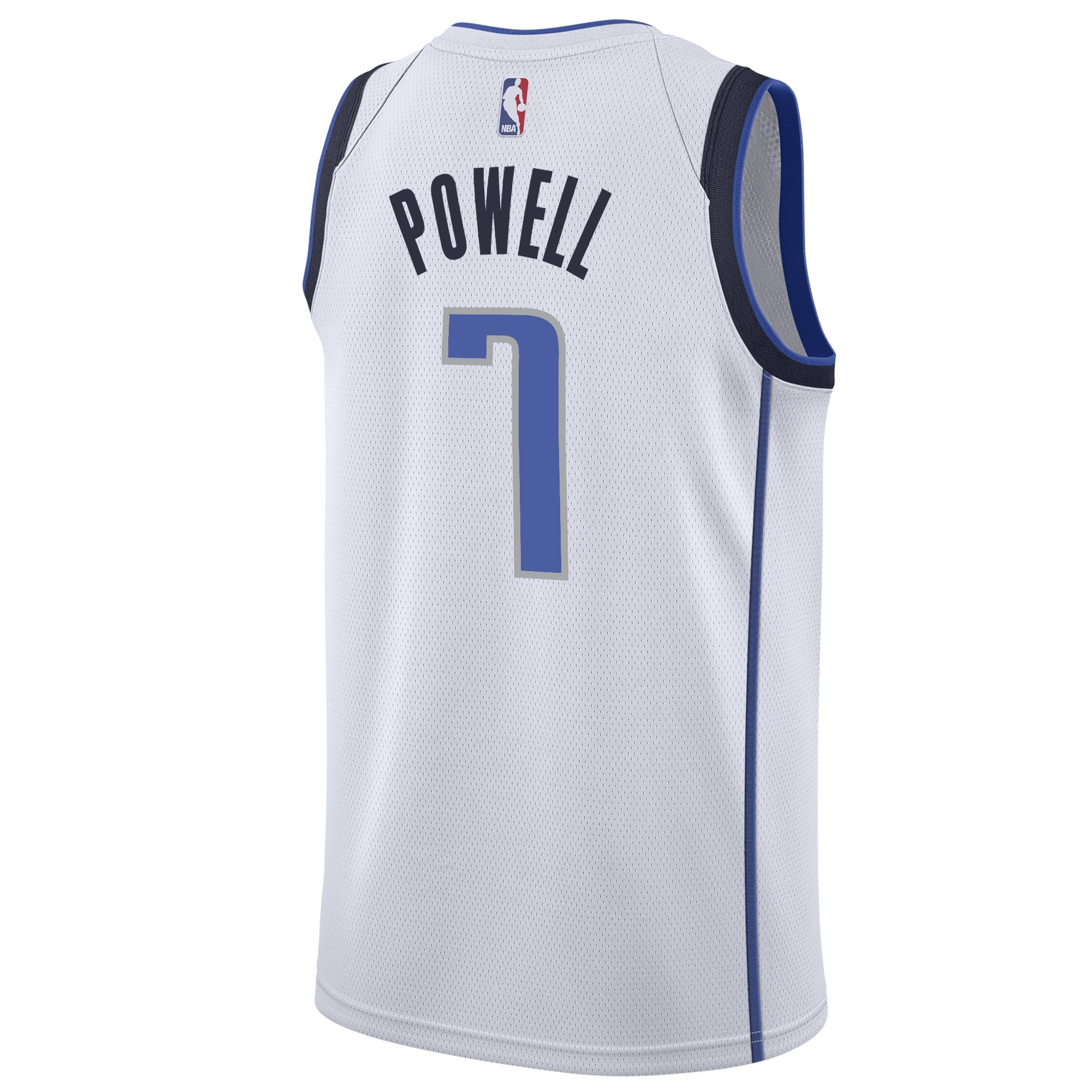 Alternative view of Dallas Mavericks Association Edition Swingman Jersey - White - Dwight Powell - Mens - JS574 