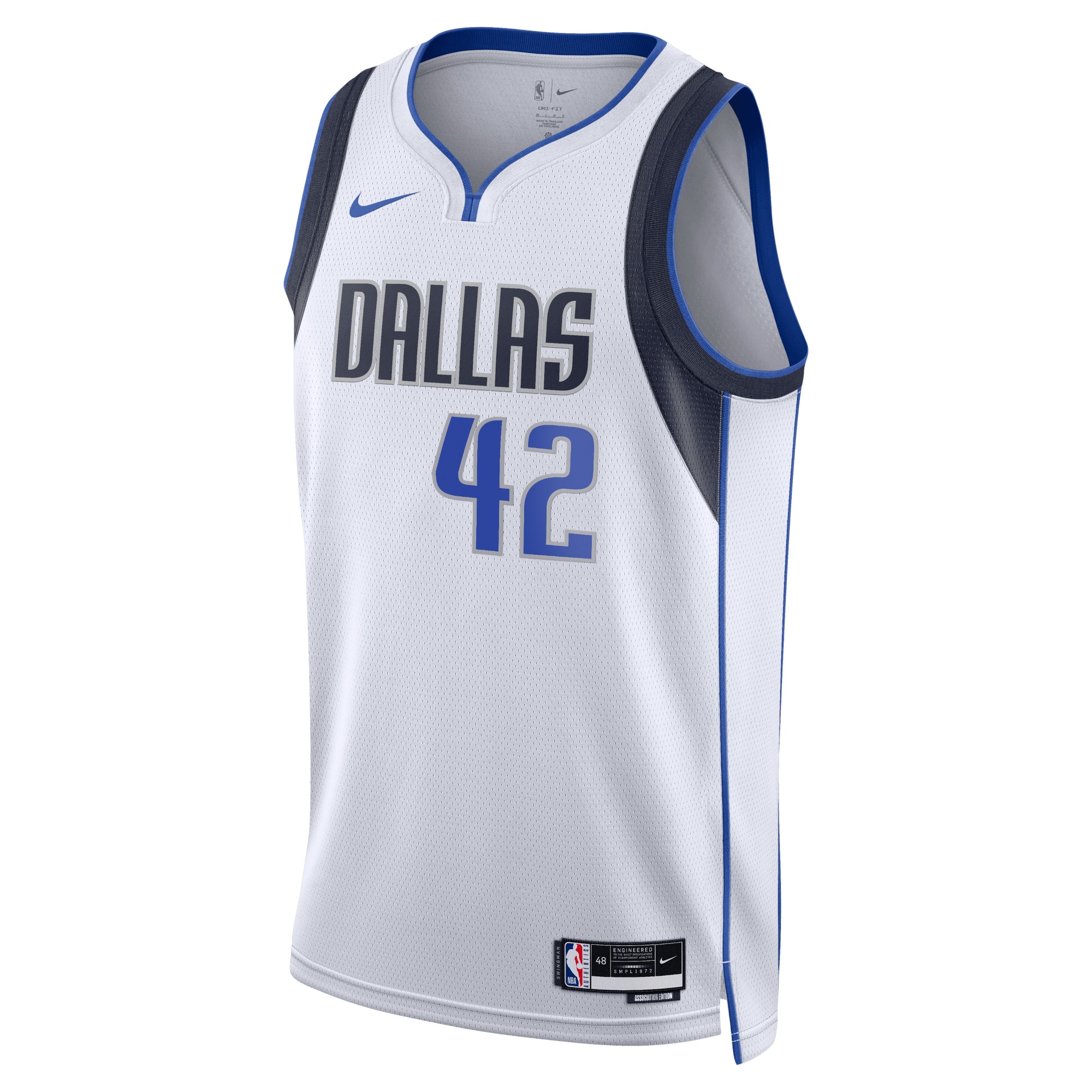 Dallas Mavericks Association Edition Swingman Jersey - White - Maximillian Kleber - Unisex - JS592 