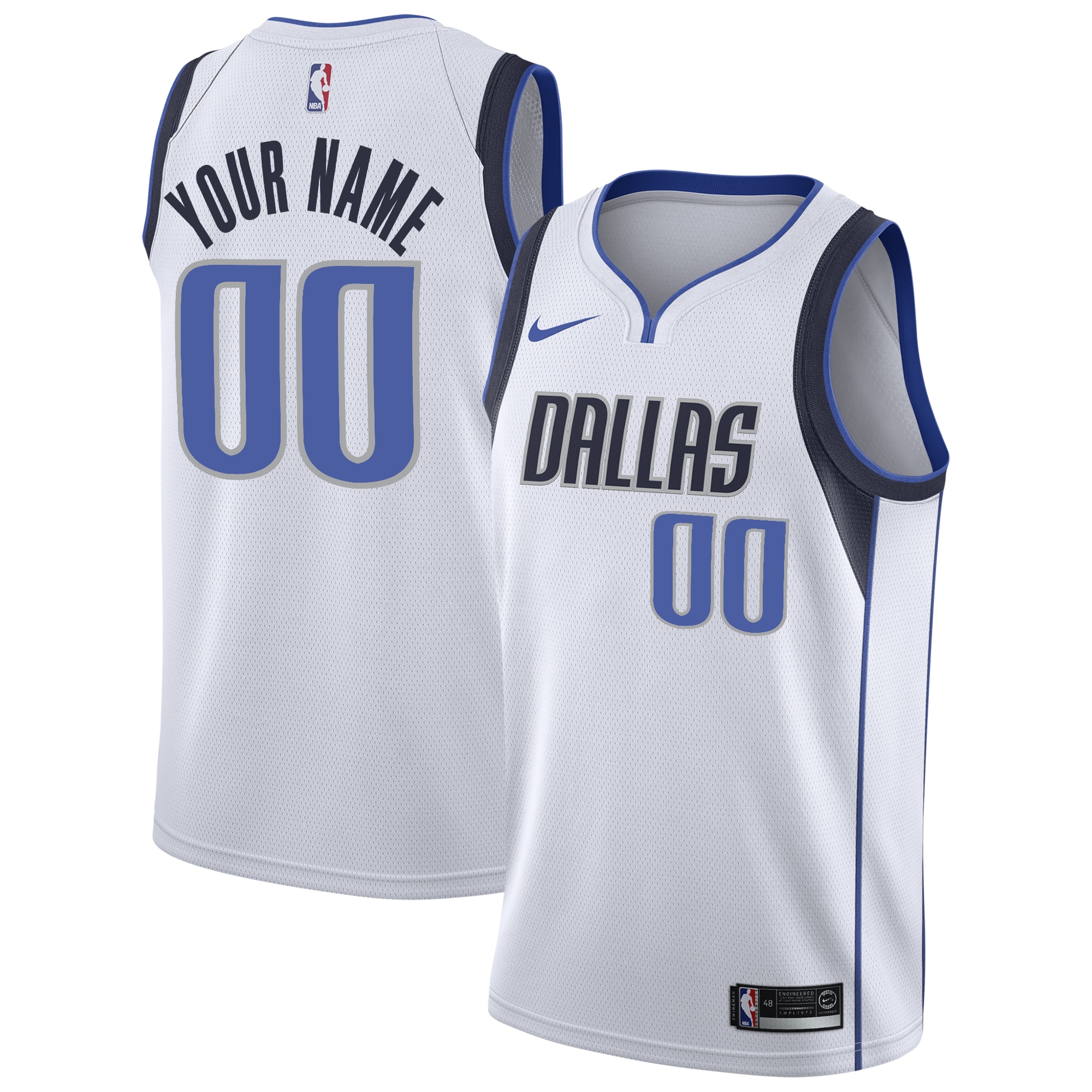 Dallas Mavericks Association Swingman Jersey - Custom - Youth - JS950 