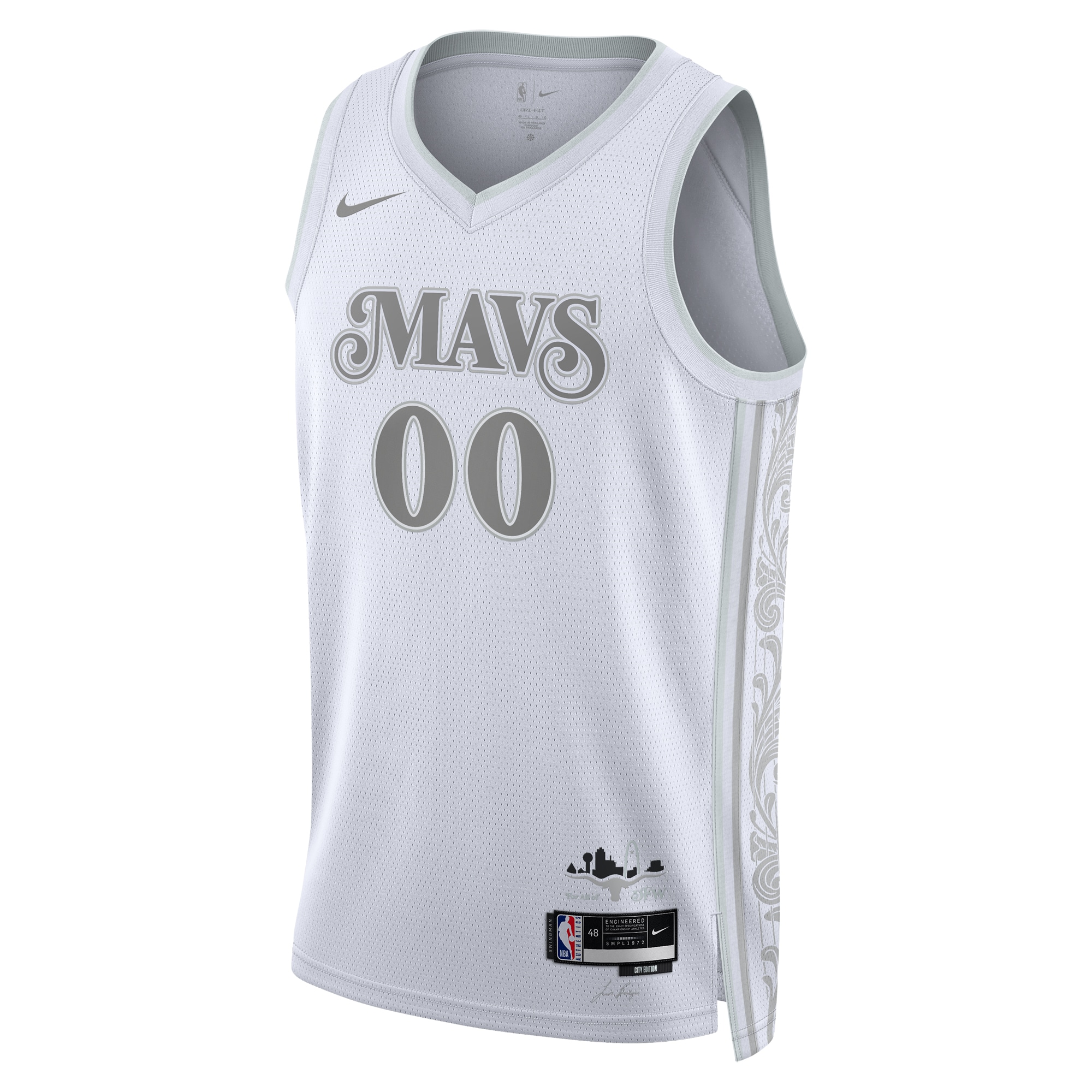 Alternative view of Dallas Mavericks City Edition Swingman Jersey 2024 - Custom - Unisex - JS449 