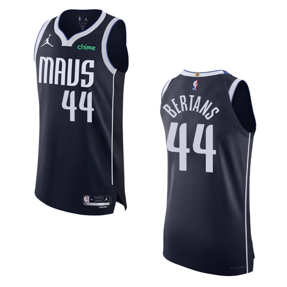 Dallas Mavericks Davis Bertans 2022-23 Statement Edition Black Jersey