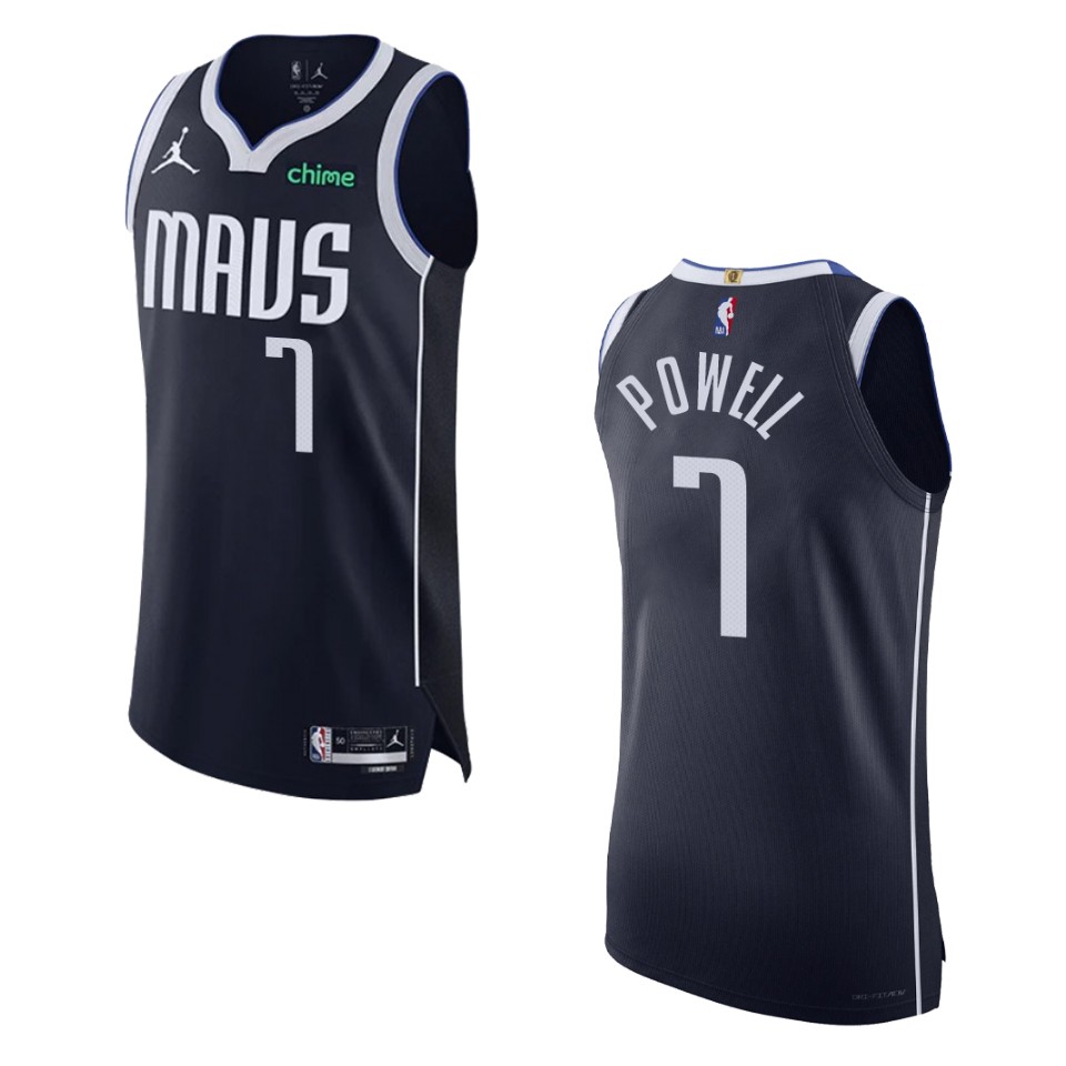 Dallas Mavericks Dwight Powell 2022-23 Statement Edition Black Jersey
