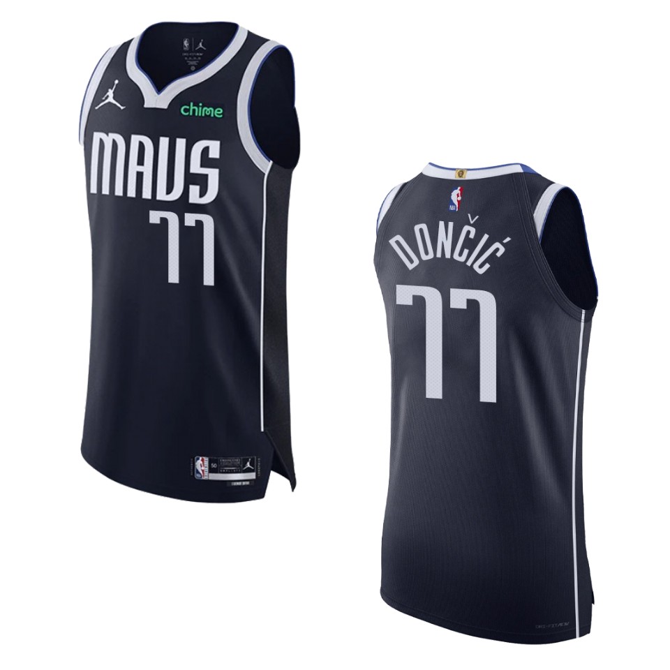 Dallas Mavericks Luka Doncic 2022-23 Statement Edition Black Jersey
