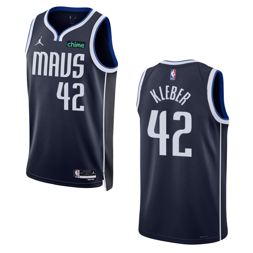 Dallas Mavericks Maxi Kleber 2022-23 Statement Edition Navy Jersey Swingman