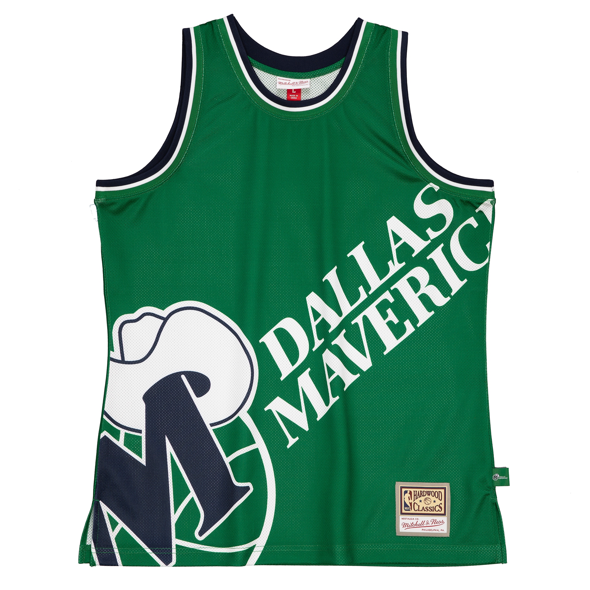 Alternative view of Dallas Mavericks Mitchell & Ness Hardwood Classics Blown Out Fashion Jersey - Green