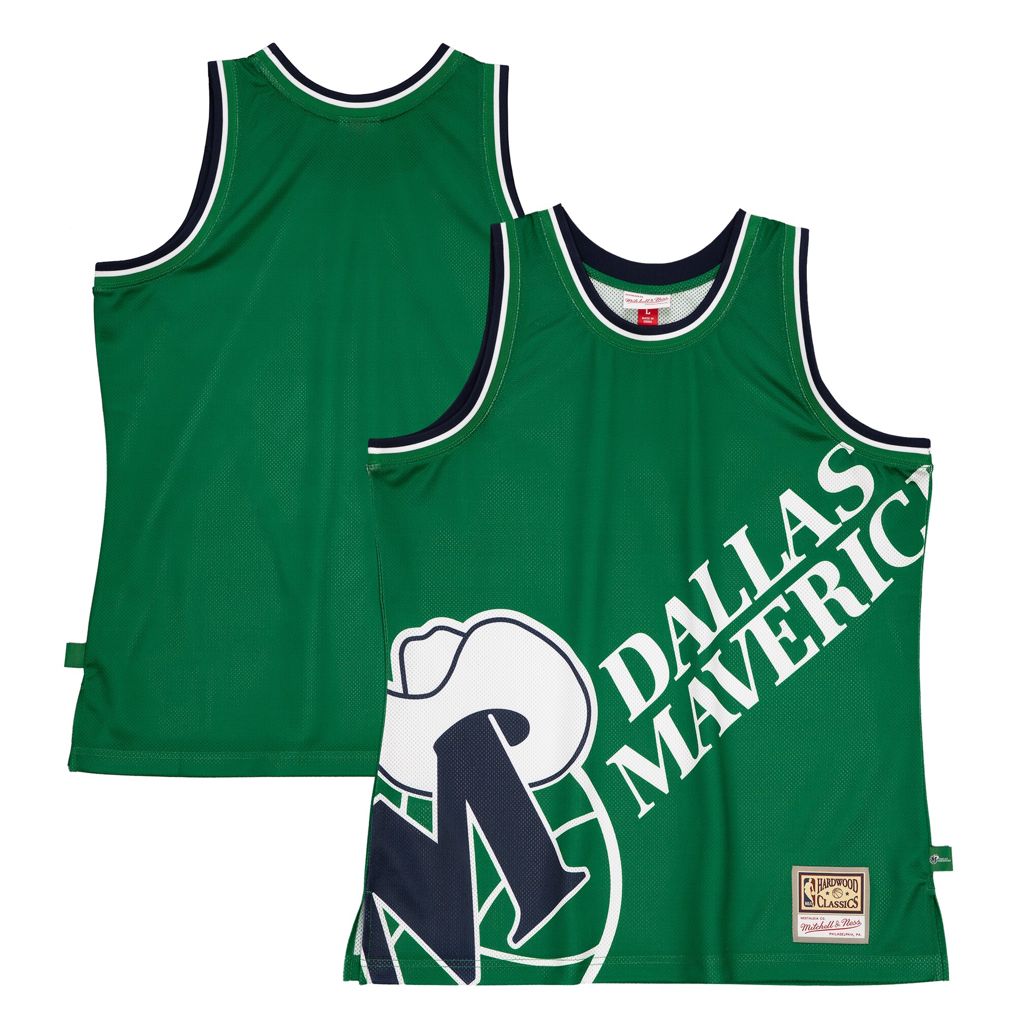 Dallas Mavericks Mitchell & Ness Hardwood Classics Blown Out Fashion Jersey - Green