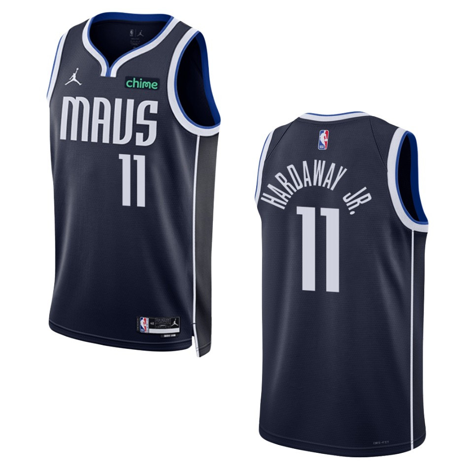 Dallas Mavericks Tim Hardaway Jr 2022-23 Statement Edition Navy Jersey Swingman
