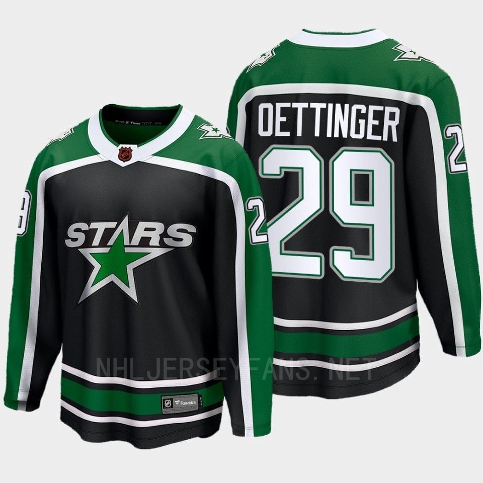 Dallas Stars 2022 Jake Oettinger 29 Special Edition 2.0 Breakaway Player Black Jersey - JS230 