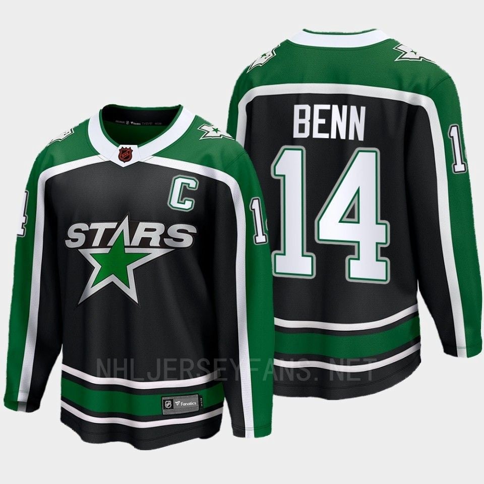Dallas Stars 2022 Jamie Benn 14 Special Edition 2.0 Black Jersey Breakaway Player - JS396 