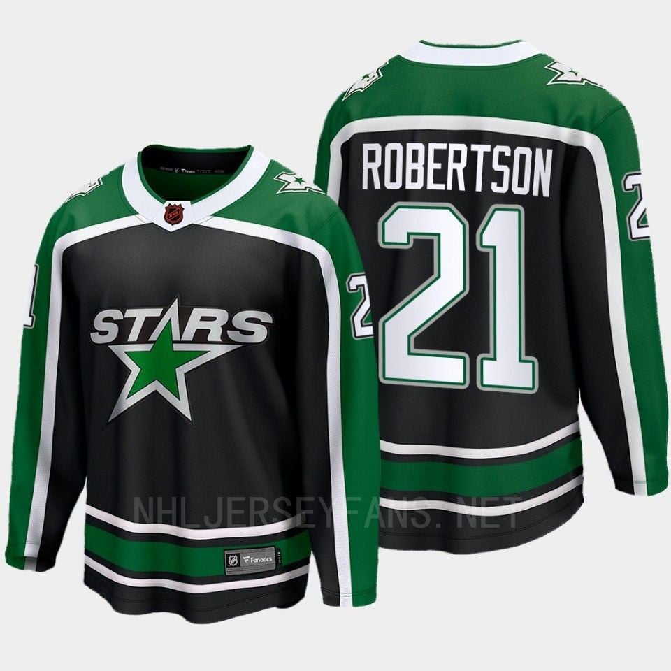 Dallas Stars 2022 Jason Robertson 21 Special Edition 2.0 Black Jersey Breakaway Player - JS290 