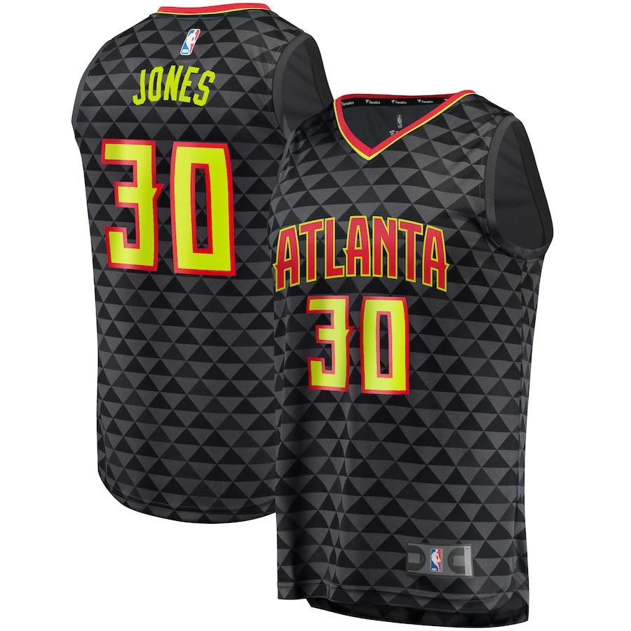 Damian Jones Atlanta Hawks Fanatics Branded Fast Break Player Replica Jersey - Icon Edition - Black