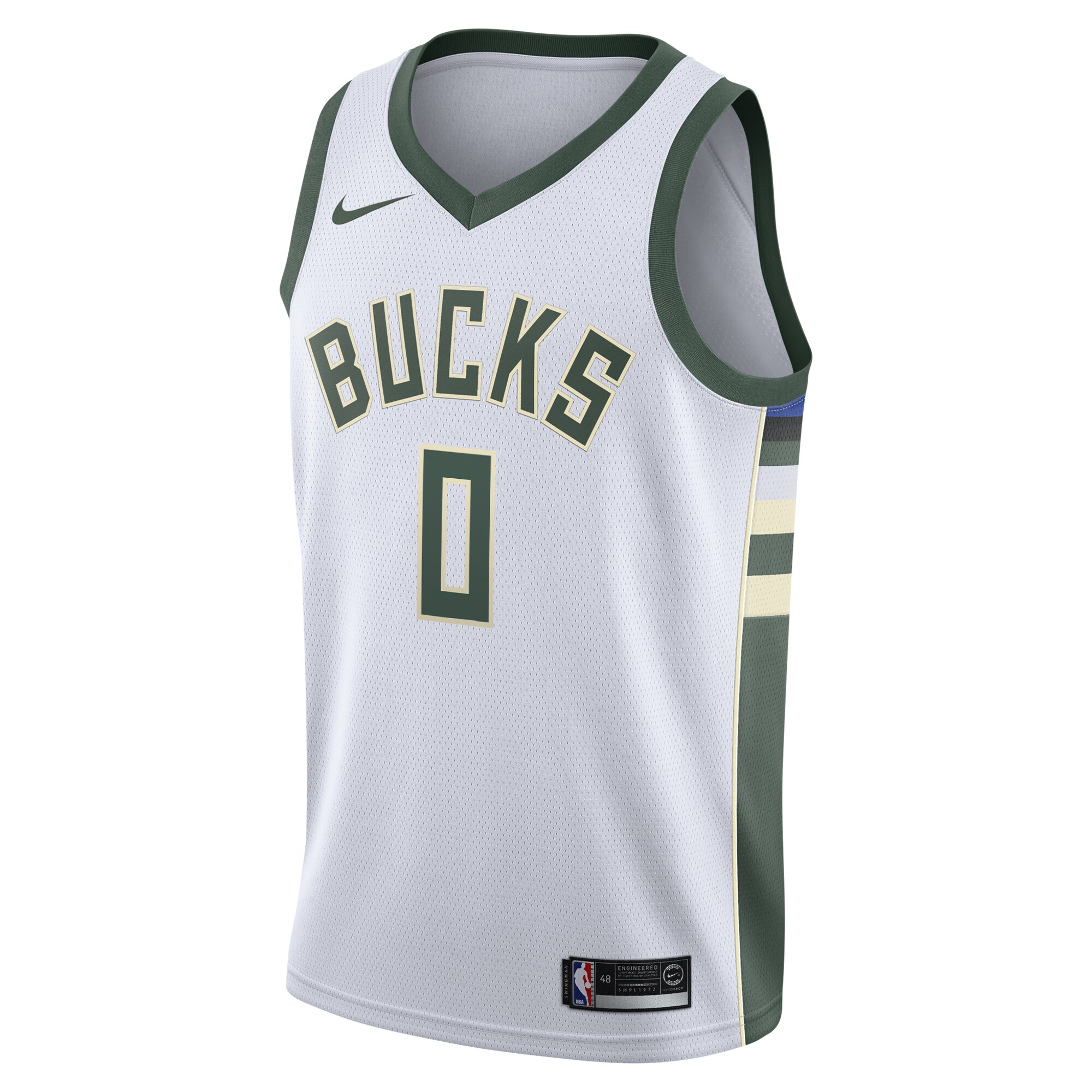 Alternative view of Damian Lillard Milwaukee Bucks Unisex Swingman Player Jersey - Association Edition - White
