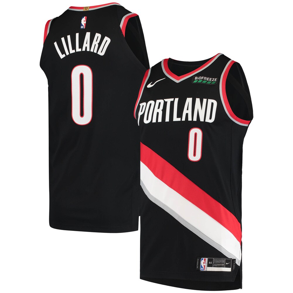 Damian Lillard Portland Trail Blazers 2020/21 Jersey - Icon Edition - Black