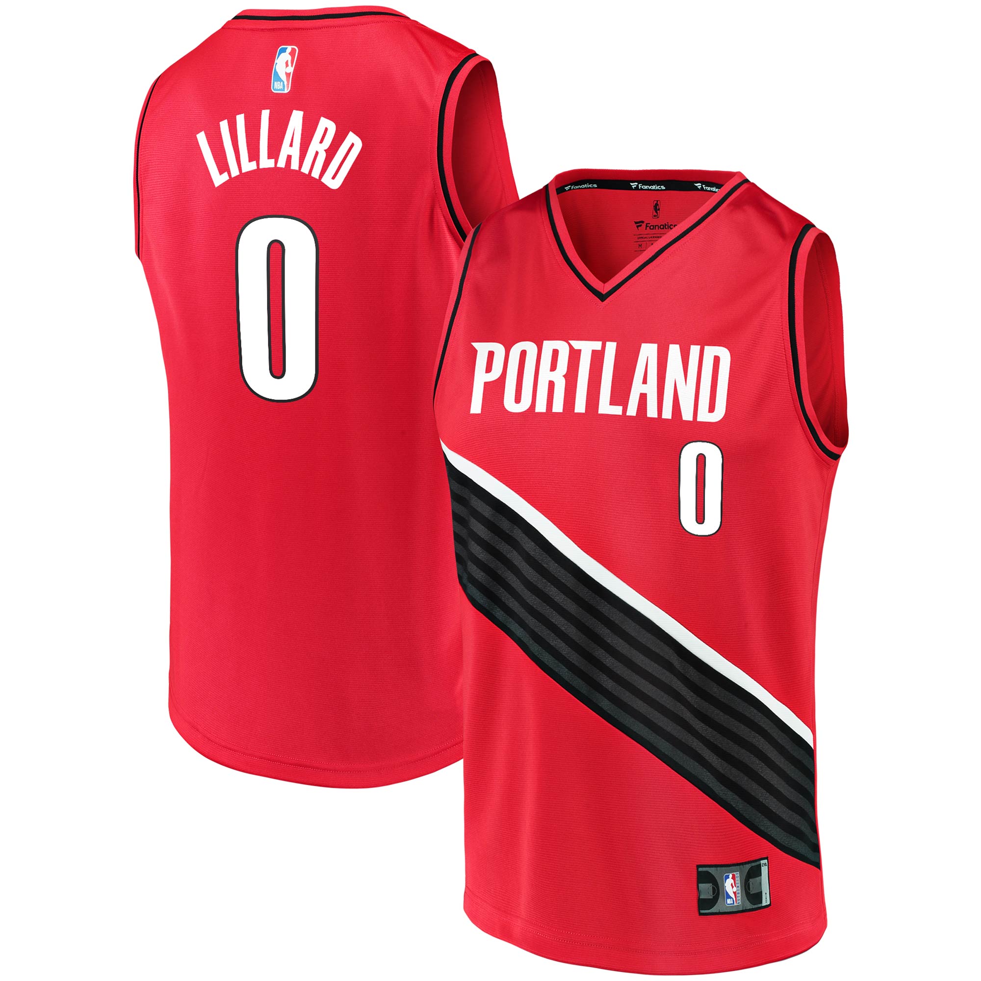 Damian Lillard Portland Trail Blazers Fanatics Branded 2020/21 Fast Break Replica Jersey - Statement Edition - Red