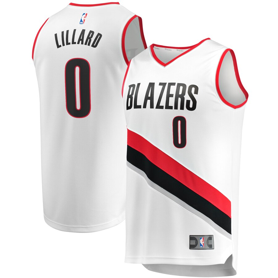 Damian Lillard Portland Trail Blazers Fanatics Branded Youth Fast Break Player Jersey - Association Edition - White