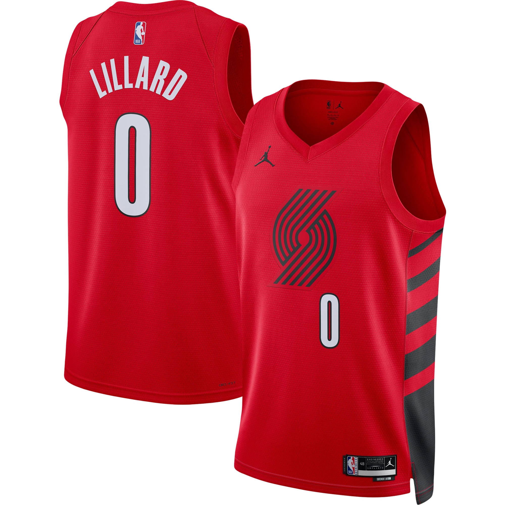 Damian Lillard Portland Trail Blazers Jordan Brand Unisex Swingman Jersey – Statement Edition – Red