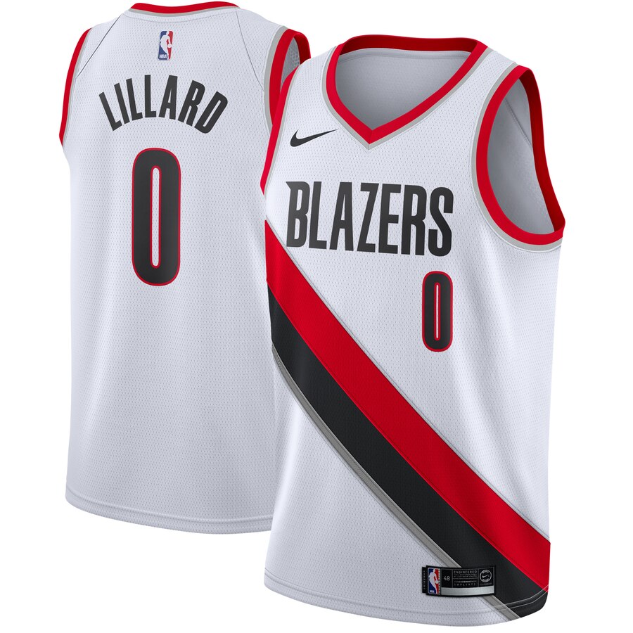 Damian Lillard Portland Trail Blazers Swingman Jersey White - Association Edition