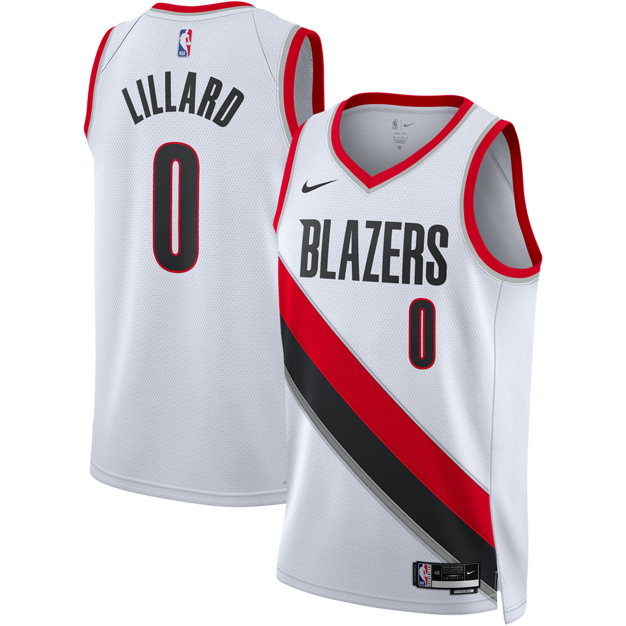 Damian Lillard Portland Trail Blazers Unisex Swingman Jersey – Association Edition – White