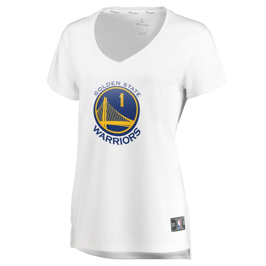 Alternative view of Damion Lee Golden State Warriors Fanatics Branded Women's Fast Break Replica Jersey - Association Edition - White