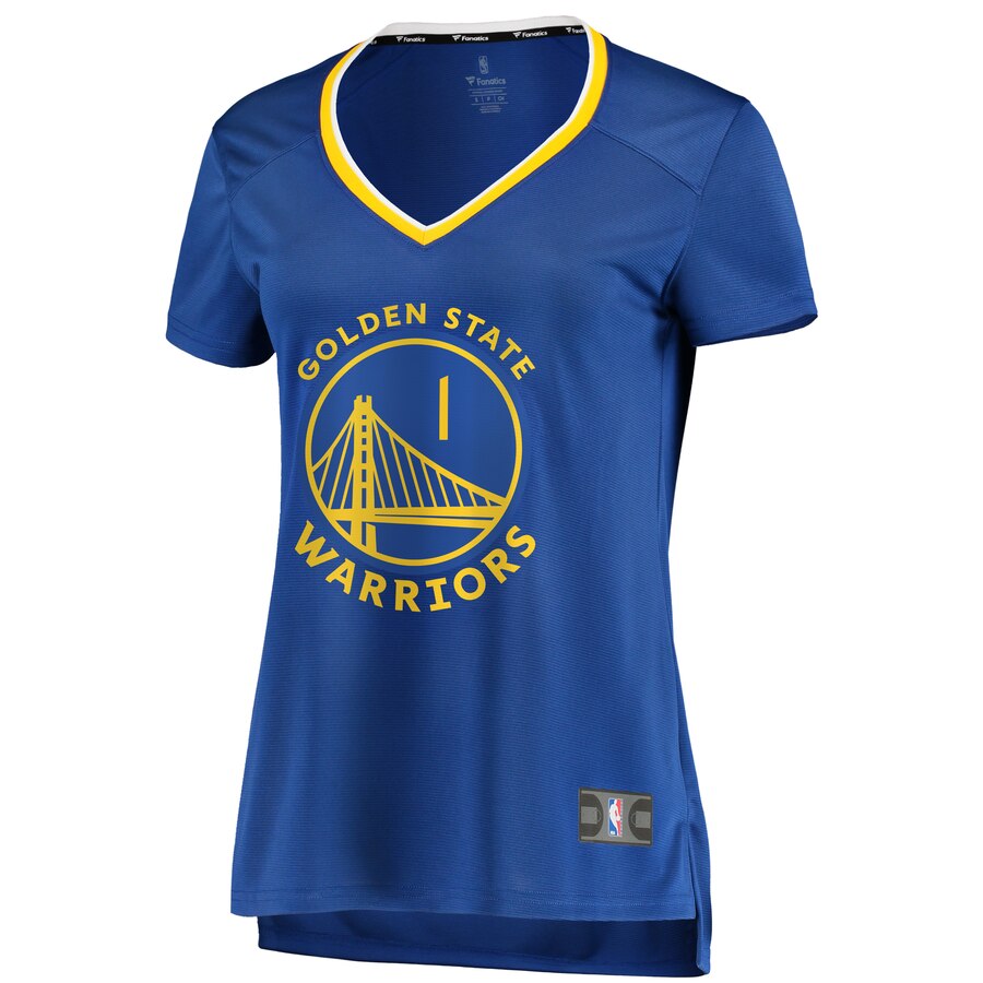 Alternative view of Damion Lee Golden State Warriors Fanatics Branded Women's Fast Break Replica Player Jersey - Icon Edition - Royal
