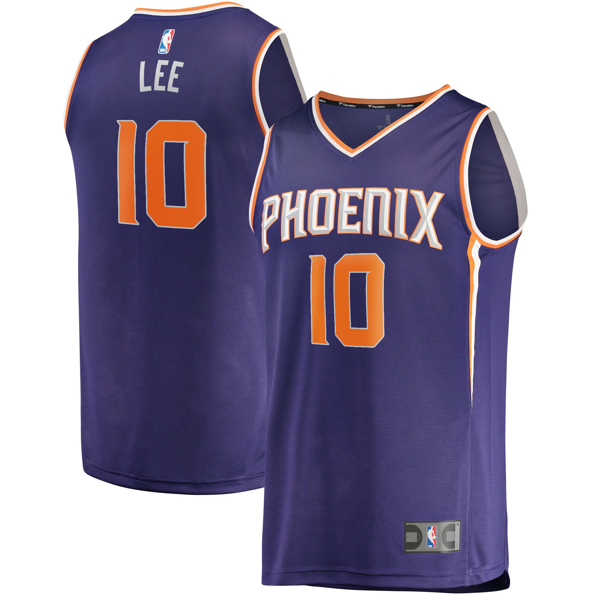 Alternative view of Damion Lee Phoenix Suns Fanatics Branded Fast Break Replica Jersey - Icon Edition - Purple