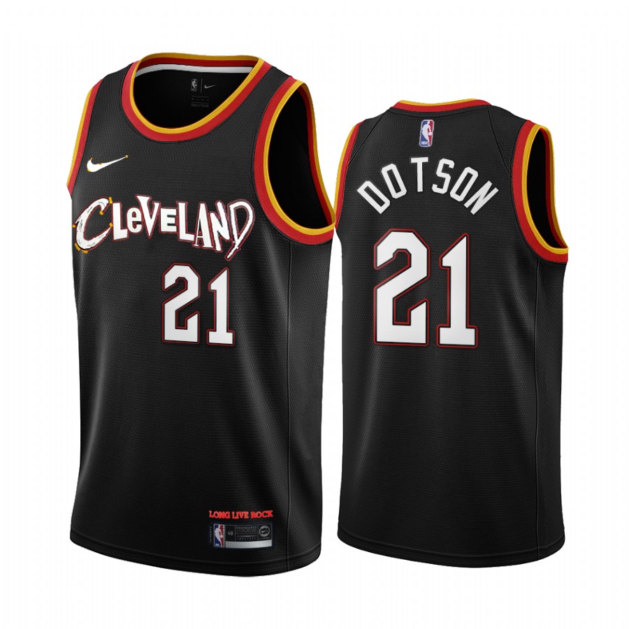 Damyean Dotson Cleveland Cavaliers 2020-21 Black City Jersey