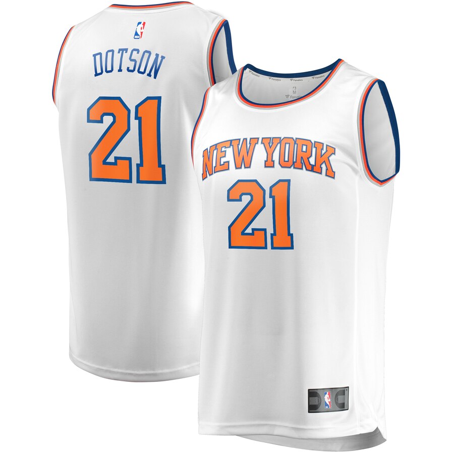 Damyean Dotson New York Knicks Fanatics Branded Fast Break Player Replica Jersey - Association Edition - White