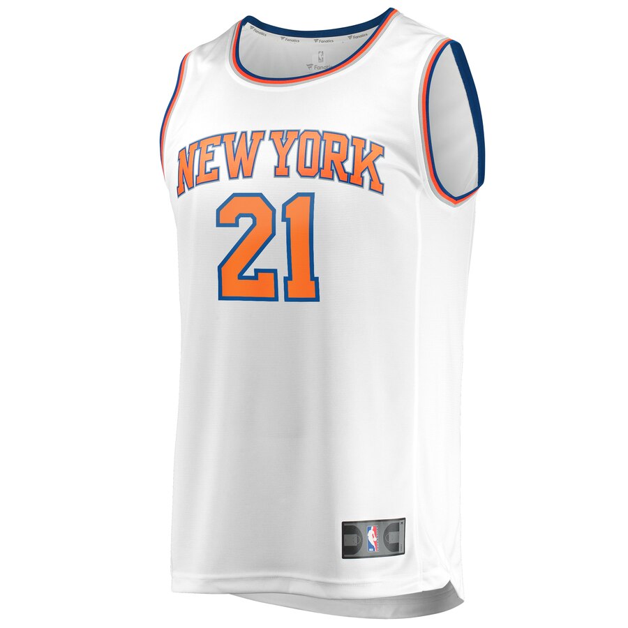 Alternative view of Damyean Dotson New York Knicks Fanatics Branded Fast Break Player Replica Jersey - Association Edition - White