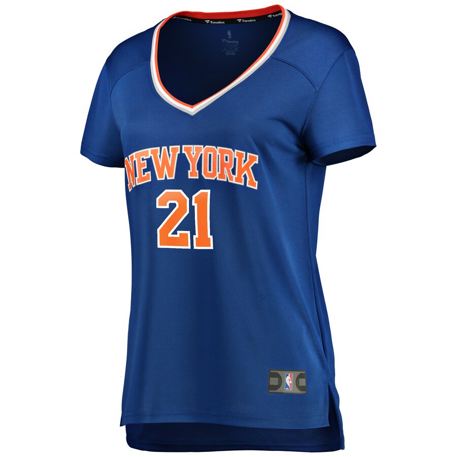 Alternative view of Damyean Dotson New York Knicks Fanatics Branded Women's Fast Break Player Replica Jersey - Icon Edition - Blue