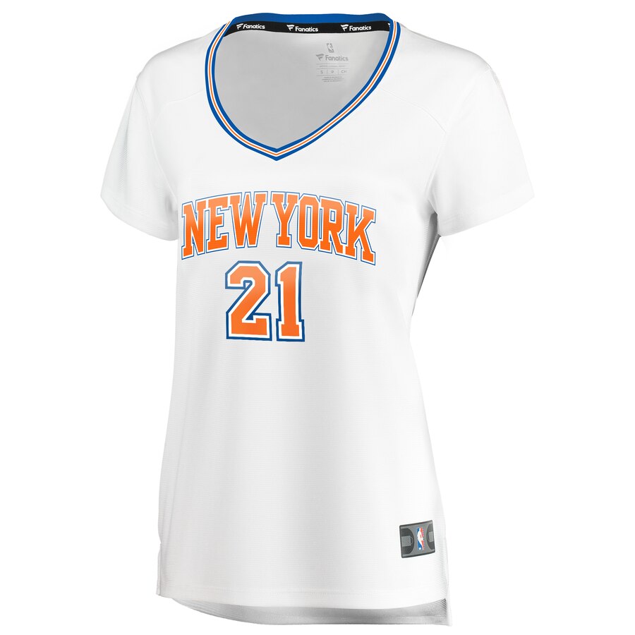 Alternative view of Damyean Dotson New York Knicks Fanatics Branded Women's Fast Break Player Replica Jersey - Statement Edition - White