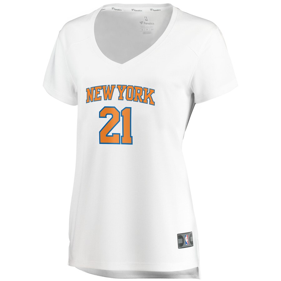 Alternative view of Damyean Dotson New York Knicks Fanatics Branded Women's Fast Break Replica Jersey White - Association Edition
