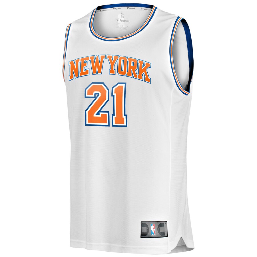 Alternative view of Damyean Dotson New York Knicks Fanatics Branded Youth Fast Break Replica Player Jersey - Statement Edition - White