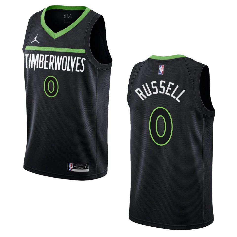 D'angelo Russell Black Statement Edition 2022-23 Minnesota Timberwolves Swingman Jersey