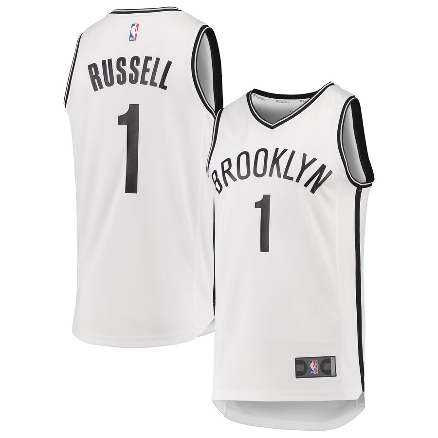 D'angelo Russell Brooklyn Nets Fanatics Branded Fast Break Replica Jersey White - Association Edition