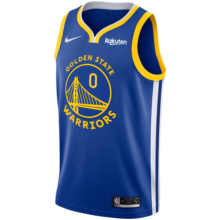 Alternative view of D'angelo Russell Golden State Warriors 2019/20 Swingman Badge Jersey Royal - Icon Edition