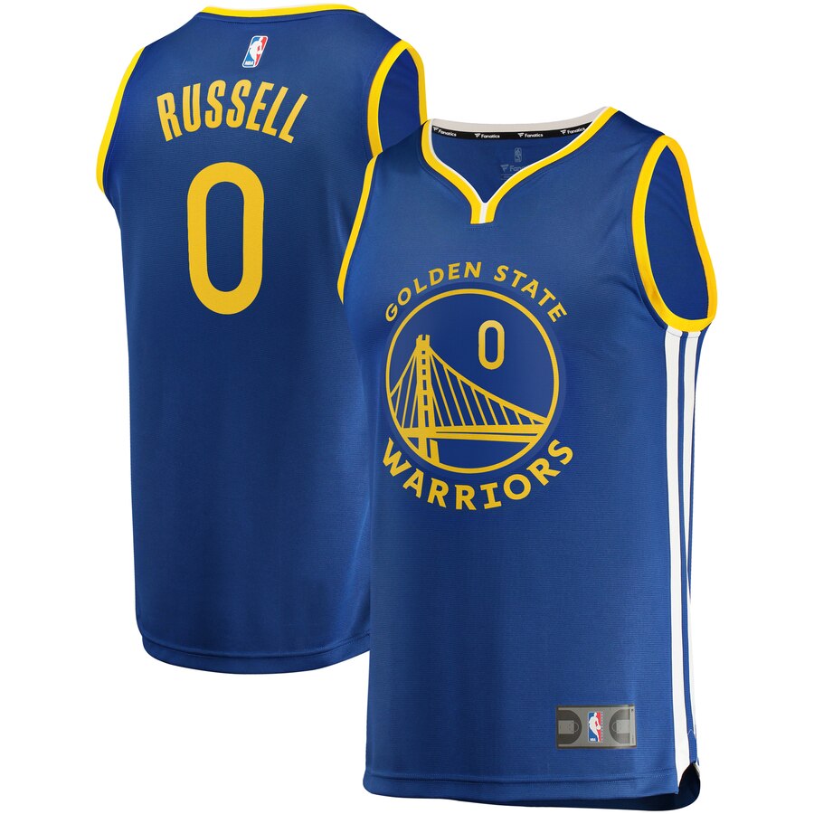 D'angelo Russell Golden State Warriors Fanatics Branded Fast Break Replica Player Jersey - Royal - Icon Edition
