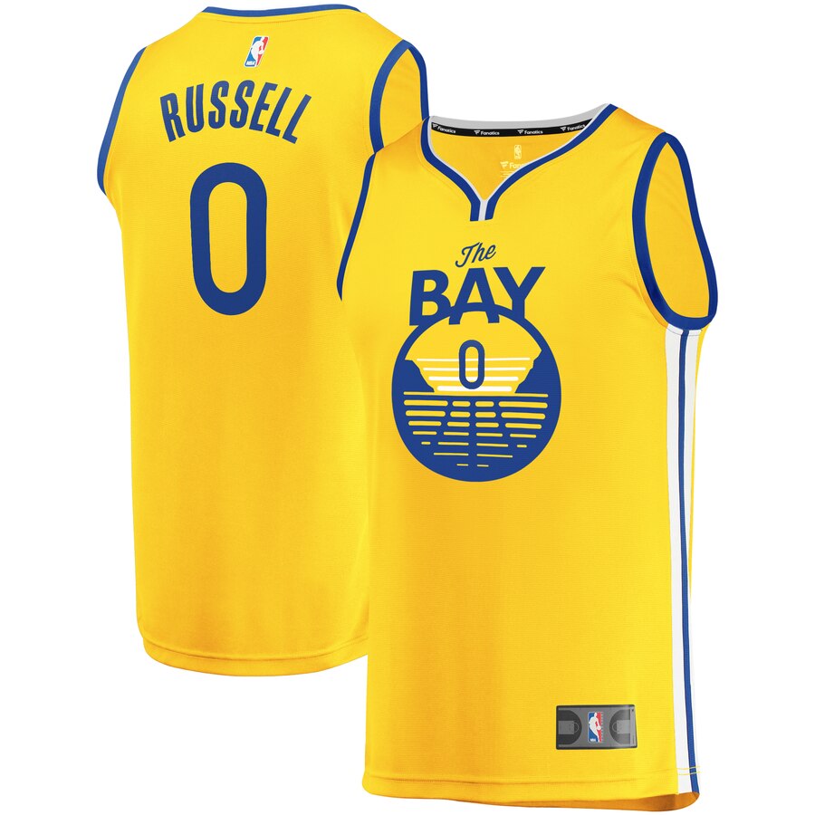 D'angelo Russell Golden State Warriors Fanatics Branded Youth Fast Break Replica Jersey Statement Edition - Gold